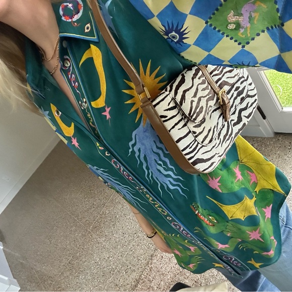 BY FAR Zebra Print Miranda Bag - Picture 4 of 10